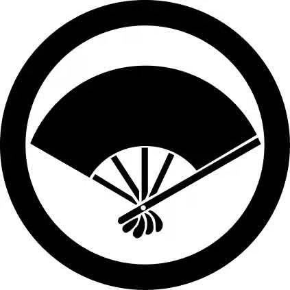 丸に五本骨扇の家紋