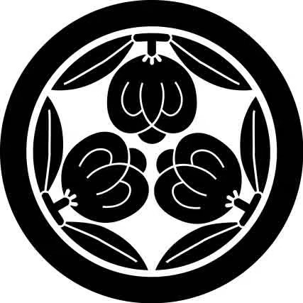 丸に三つ茶の実の家紋