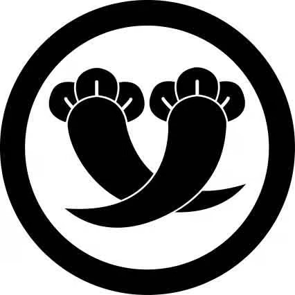 丸に違い丁字の家紋