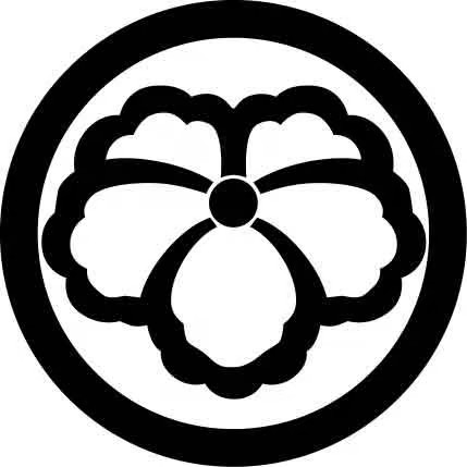 丸に中陰蔦の家紋